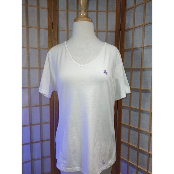 Brooks Bros 346 Lg V Neck Tee - Picture 7 of 13